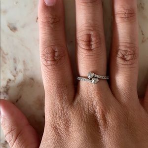Pandora Double Heart Ring